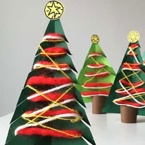 兒童手工制作卡紙圣誕樹